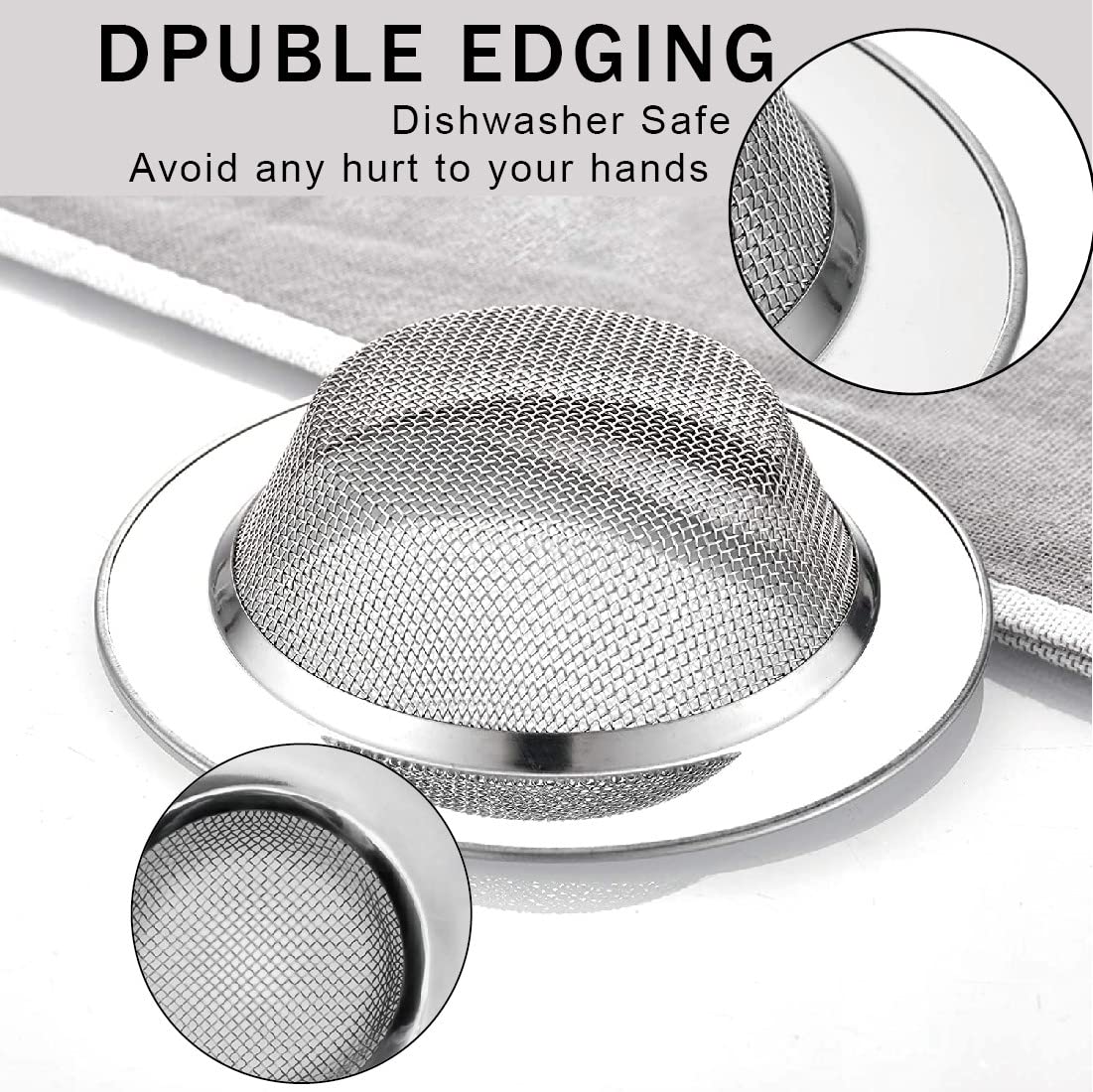 Set 2 Filtri Lavello In Acciaio Inox - Antintasamento Per Cucina E Bagno - Foto 10