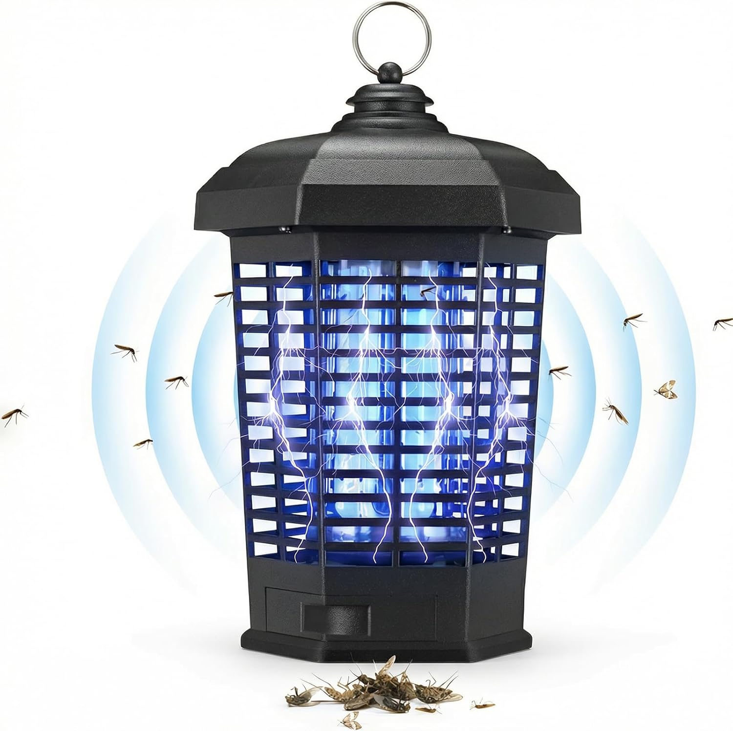 Bug Zapper Indoor & Outdoor, High Voltage Electric Mosquito Killer, IPX6 Waterproof Design Use - Effective Fly, Gnat, and Insect Trap for Home, Garden, Camping, and Patio