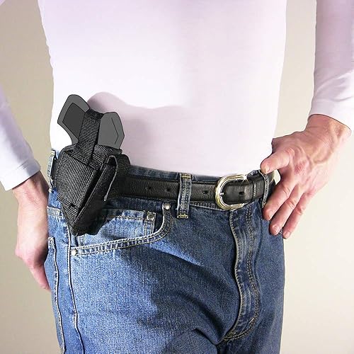 Miniatura 2 de Funda lateral para cinturón para Magnum Research Micro Desert Eagle con barril de 2.22 pulgadas