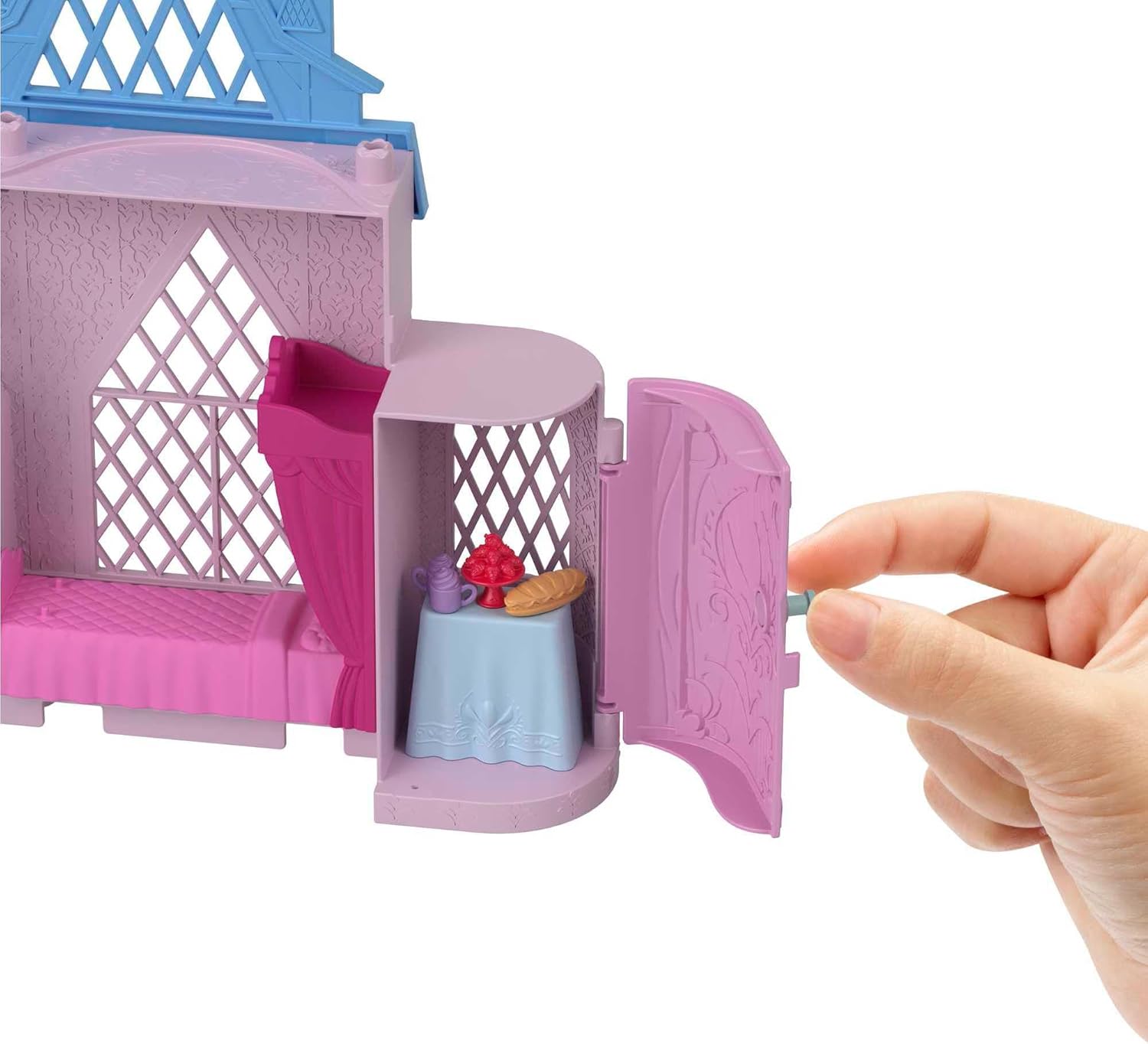 Mattel Disney Frozen Toys, Storytime Stackers Anna's Arendelle Castle, Stackable Doll House with Small Doll, Olaf & 7 Pieces, Inspired by The Movies