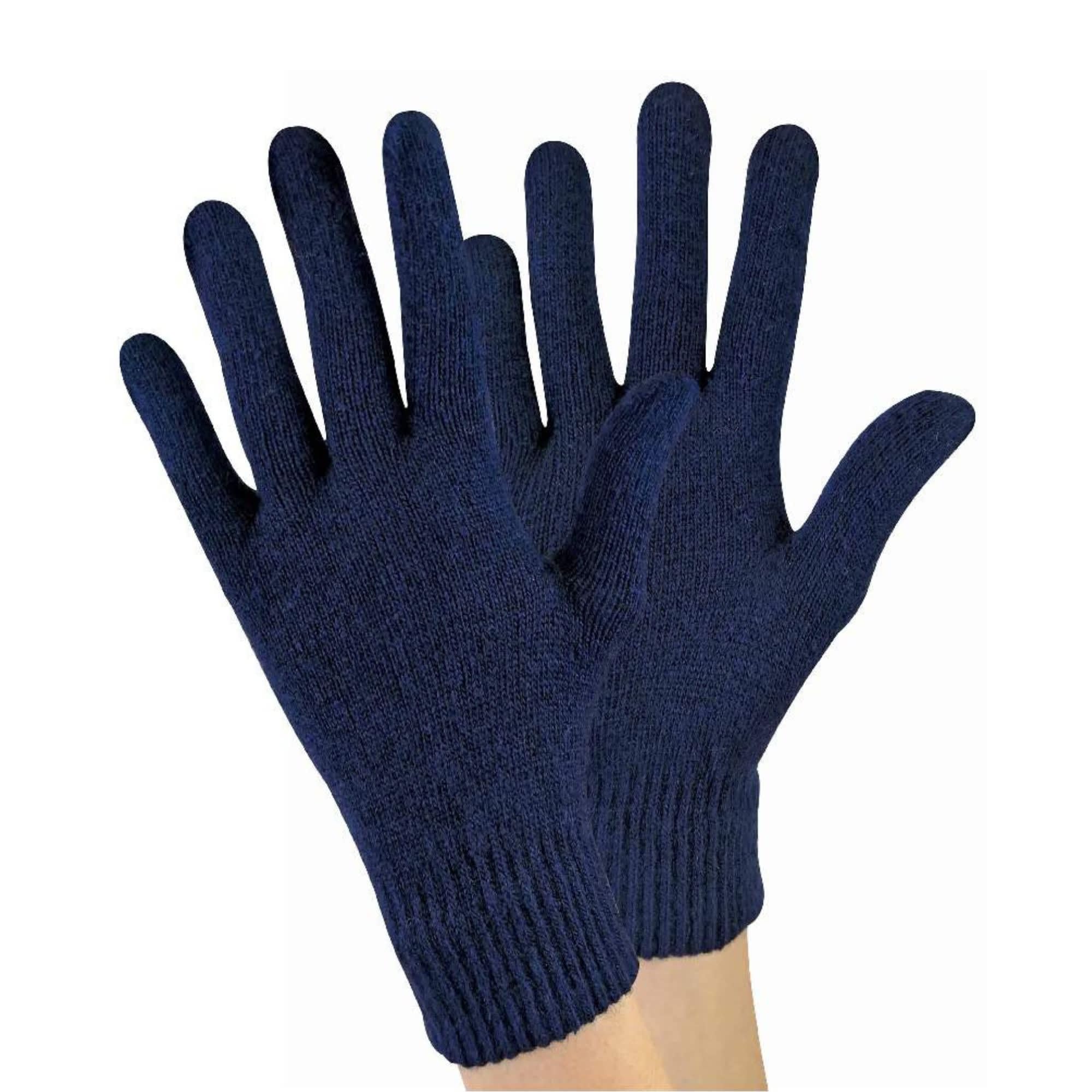 Sock Snob - Ladies/Womens Knitted Magic Thermal Wool Gloves Cold Weather