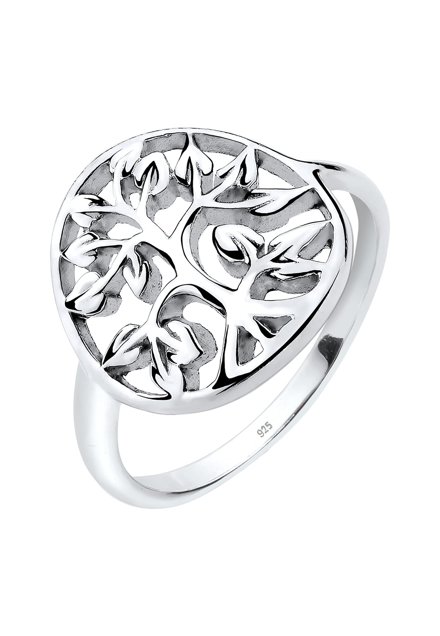 Elli 925 Sterling Silver Tree of Life Statement Vintage 0603981015_56, Size:P