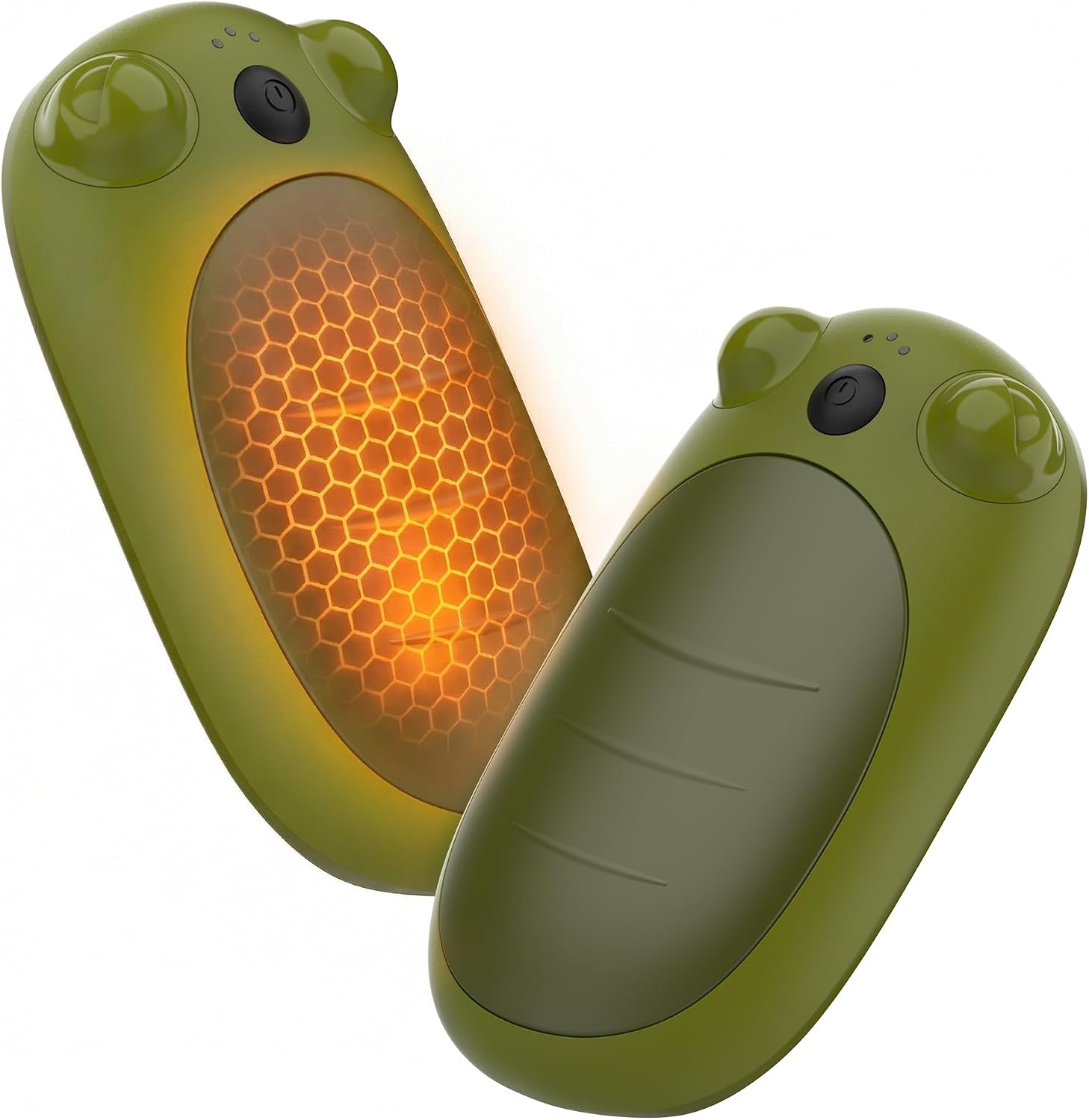 Rechargeable Hand Warmers 2 Pack, Reusable Pocket Heater with 3 Heat Levels, Magnetic Split Electric Handwarmer, Portable Heating for Hunting, Camping, Golf