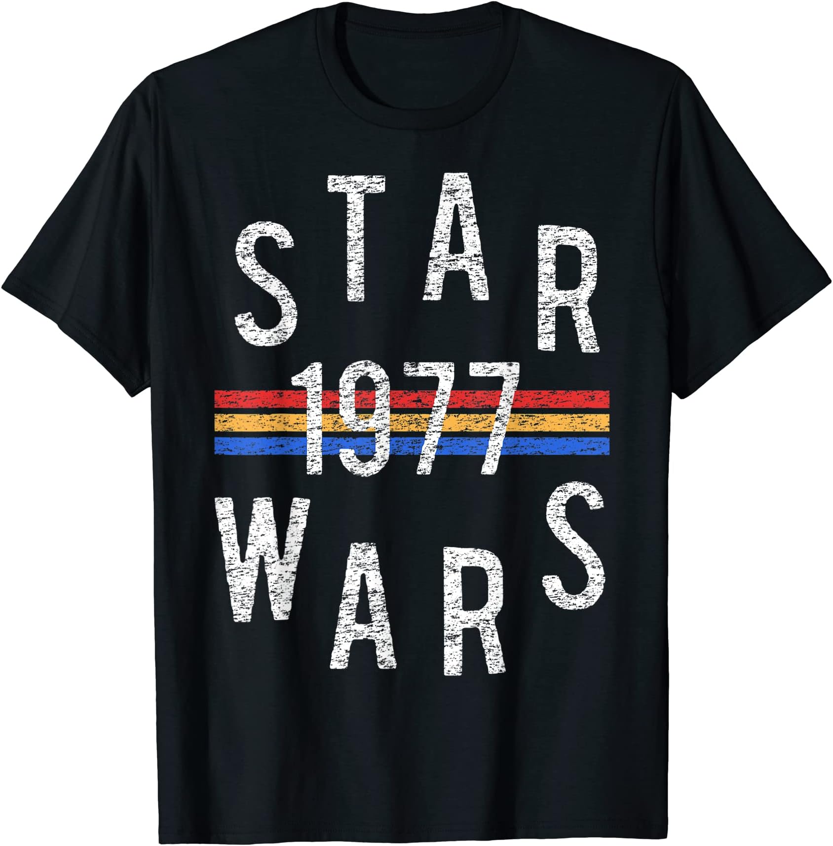 Star WarsVintage Retro Collegiate Stripes 1977 T-Shirt