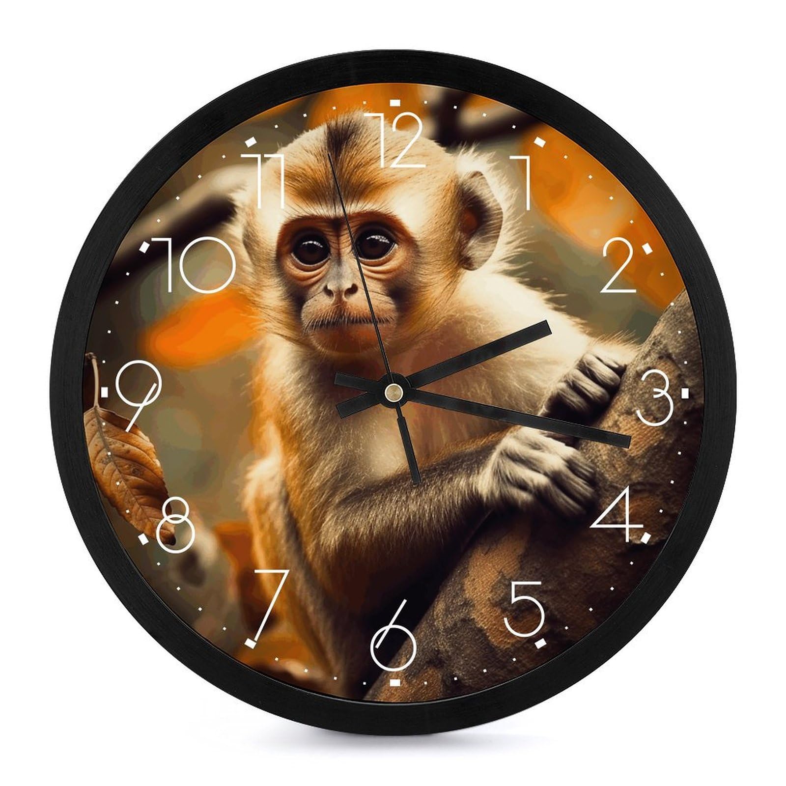 Horloge murale singe sur un arbre pour la décoration du salon et de la maison