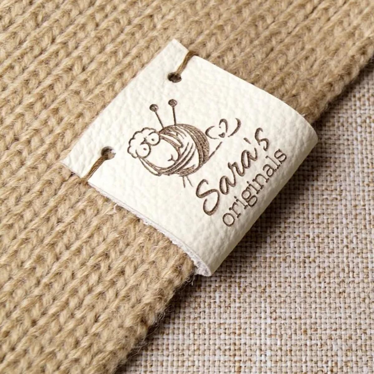 25pcs Custom Leather Tags with Rivets for Knitting Clothing Handmade Labels,Custom Leather Logo Labels with Rivets Handmade Tags for Knitting Sewing Center Fold Label for Clothing Hats Craft Items(56