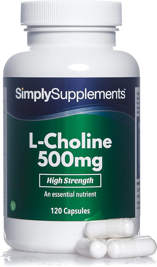 Choline Bitartrate Capsules Super Strength 500mg Formula Supplement