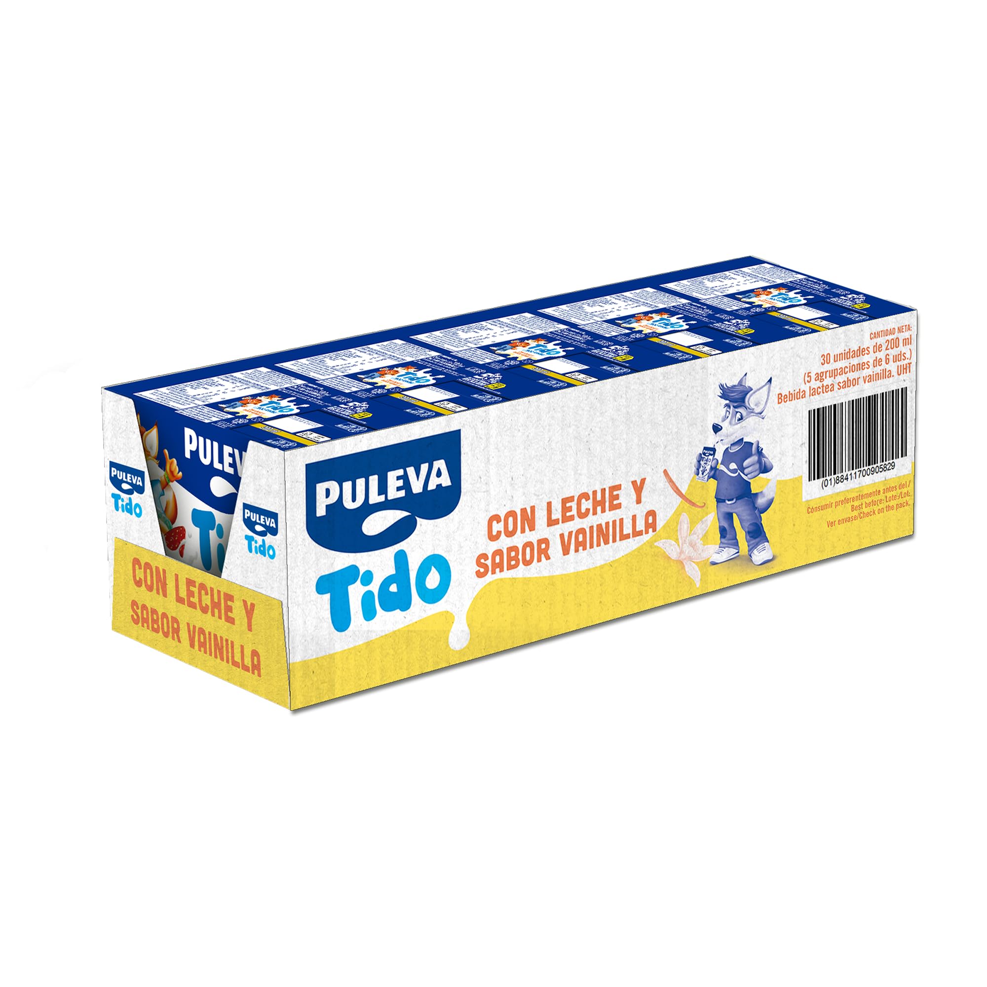 Batido Puleva de Vainilla Slim – 5 Packs de 6 x 200ml