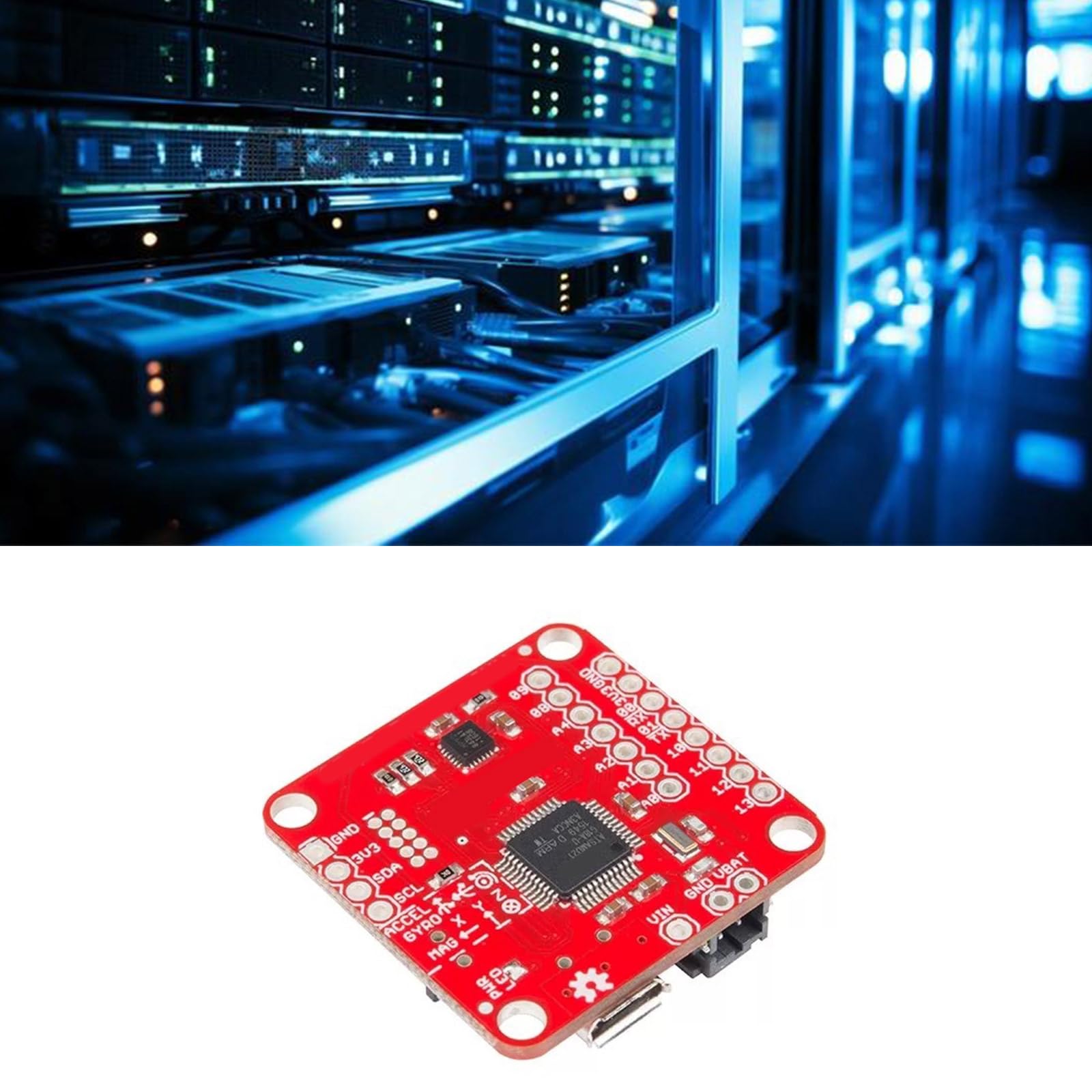 Multifunktionale 9DoF Sensorik mit MPU-9250 SAMD21-Mikroprozessor für Echtzeit Datenerfassung, PC Kommunikationsplatine
