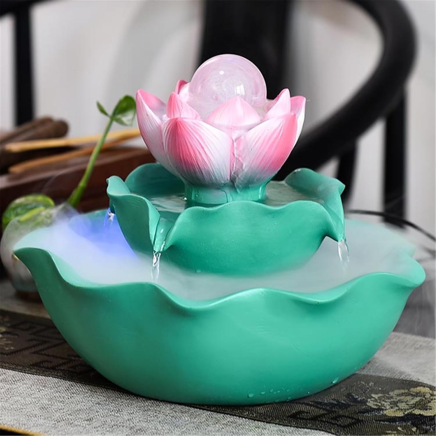 庭の噴水 シンプル 噴水 床の装飾、リビングルーム 中庭 水槽 循環 水機能、オフィス装飾 屋内 床 噴水 (サイズ: L) 卓上噴水 循環式噴水の装飾品  リビングルーム 循環式噴水 デスクトップ水景 オフィス 幸運を呼ぶ装飾 卓上噴水 循環式噴水 - 風水屋内リラクゼーション ... 屋内噴水 卓上噴水 3段 小型 滝 噴水 寝室 リビングルーム オフィス用 (Sサイズ)