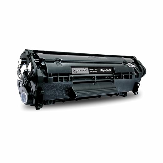 ProDot 12A Toner Cartridge Replaces HP Q2612A Canon 303/703/FX-9/FX-10 Compatible with HP 1010-1020/1022/1315-3030/M1005 Canon LBP2900/3000/L100 I 2000 Page Yield I 1 Yr Warranty (1 PC)