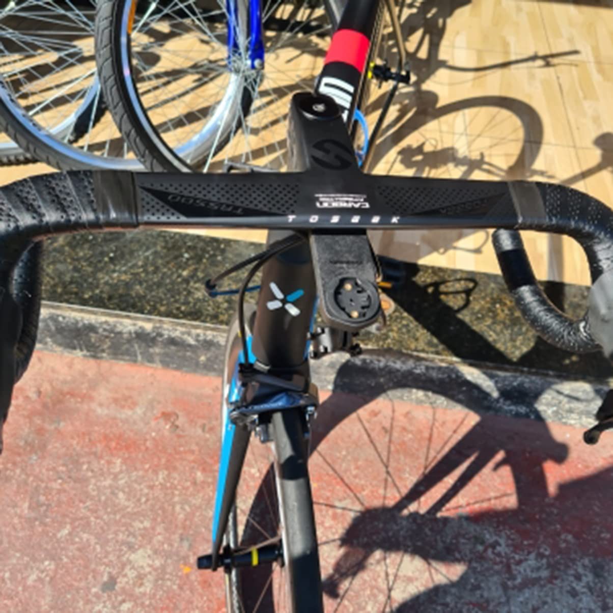 TISORT Rennrad Carbon Lenker Integrierter Carbon Lenker 28,6 Mm Carbon Lenker Reduziert Den Luftwiderstand Bar Fahrradteile(440 * 100mm) Sport & Freizeit