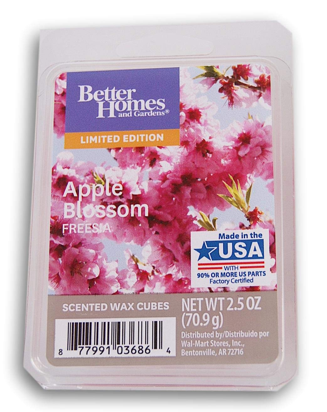 Better Homes & Gardens Apple Blossom Freesia 2019 Edition Wax Cubes