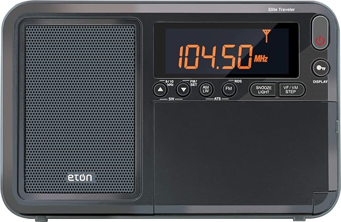 Radio AM/FM, LW, SW con RDS, reloj mundial, alarmas y más miniatura 2