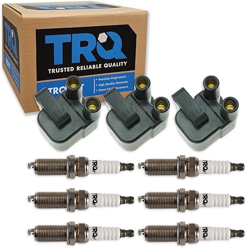 Miniatura 107 de TRQ Kit de bobina de encendido y bujía Iridium 12 piezas compatible con Ford Explorer 2020-2021 Police Interceptor Utility Lincoln Aviator con V6