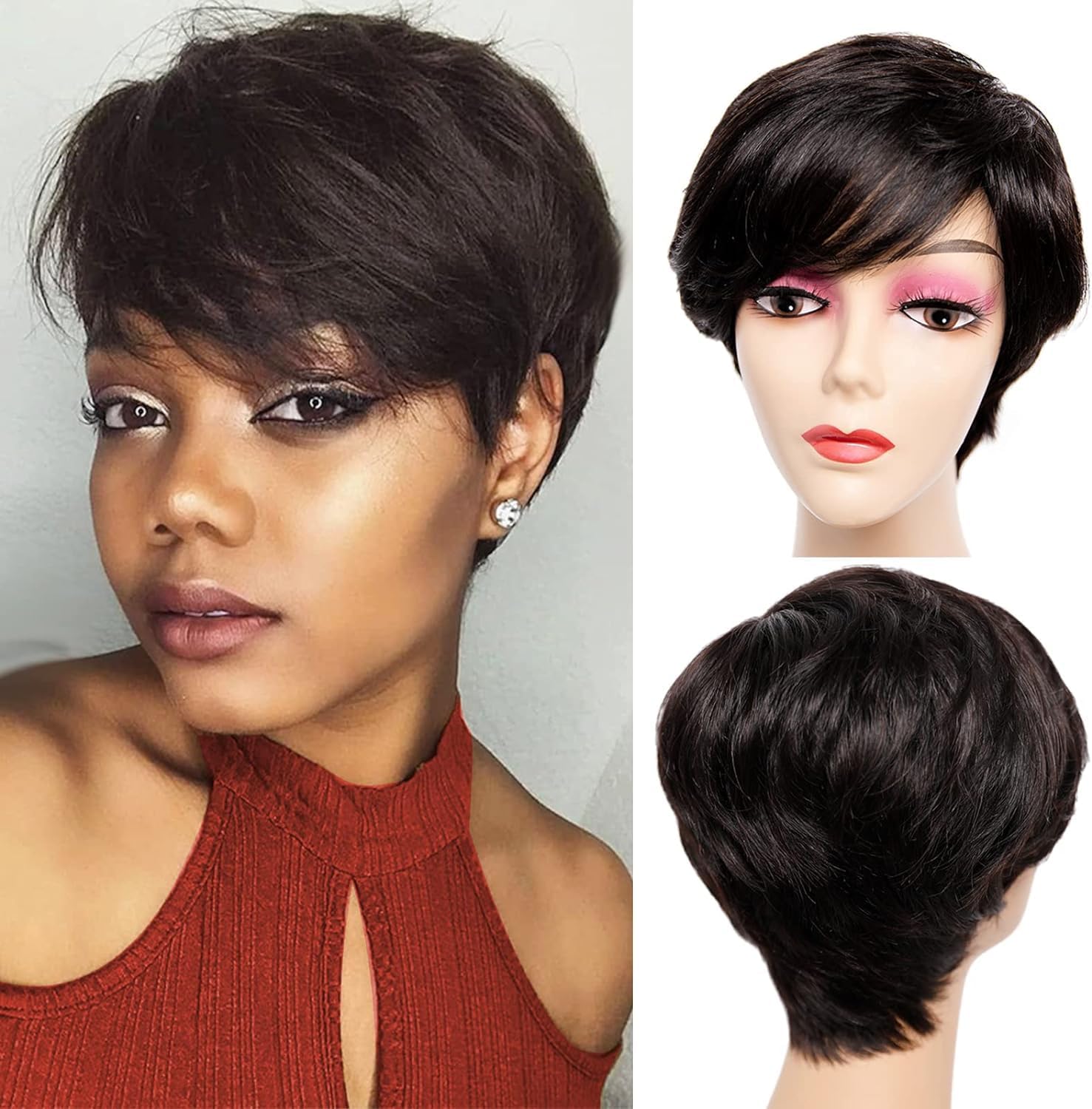 Miss Lirenn Short Pixie Cut Free Style Hair Wigs