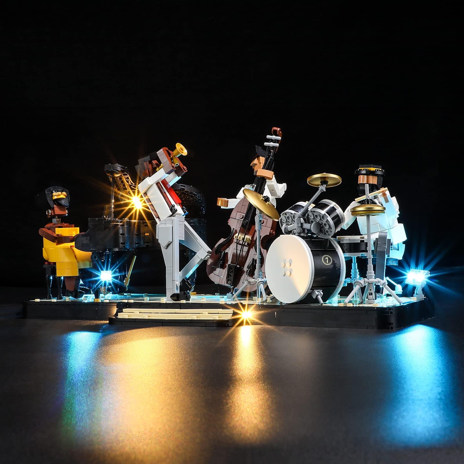– Light For Lego 21334 Jazz Quartet - Led Lighting Kit Compatible With Lego Building Blocks Model - NOT Included The Model Set