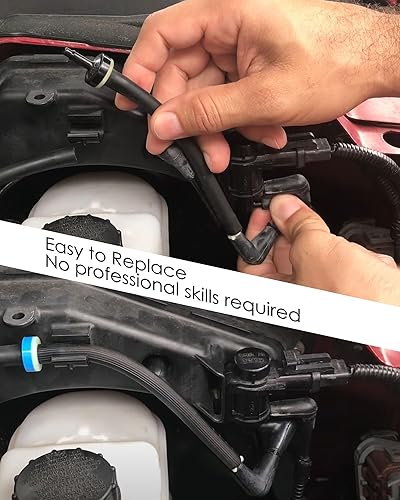 Miniatura 6 de 7L1Z-9H465-B Válvula solenoide de vacío 4x4 y FL3Z-3A788-B Kit combinado de válvula de retención de tubo de vacío de buje de bloqueo automático,