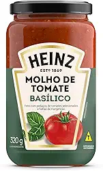 Heinz Molho de Tomate Rústico Basílico em vidro, 320G