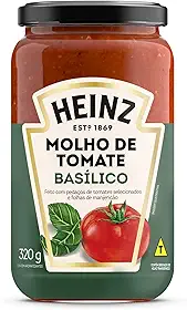 Heinz Molho de Tomate Rústico Basílico em vidro, 320G