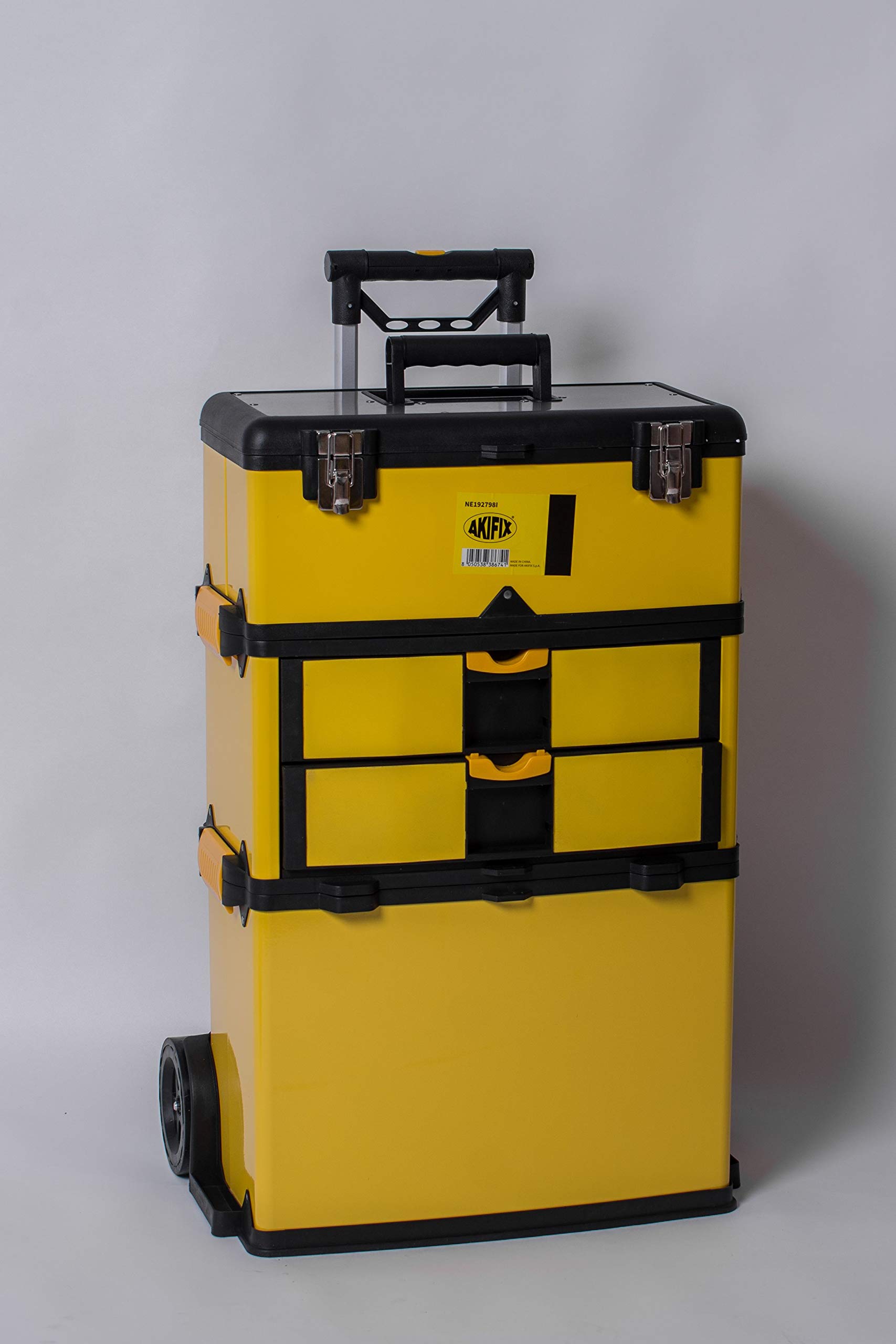 Akifix NE192798I Cassetta Portautensili Linea Acciaio, 57 x 35 x 83 cm