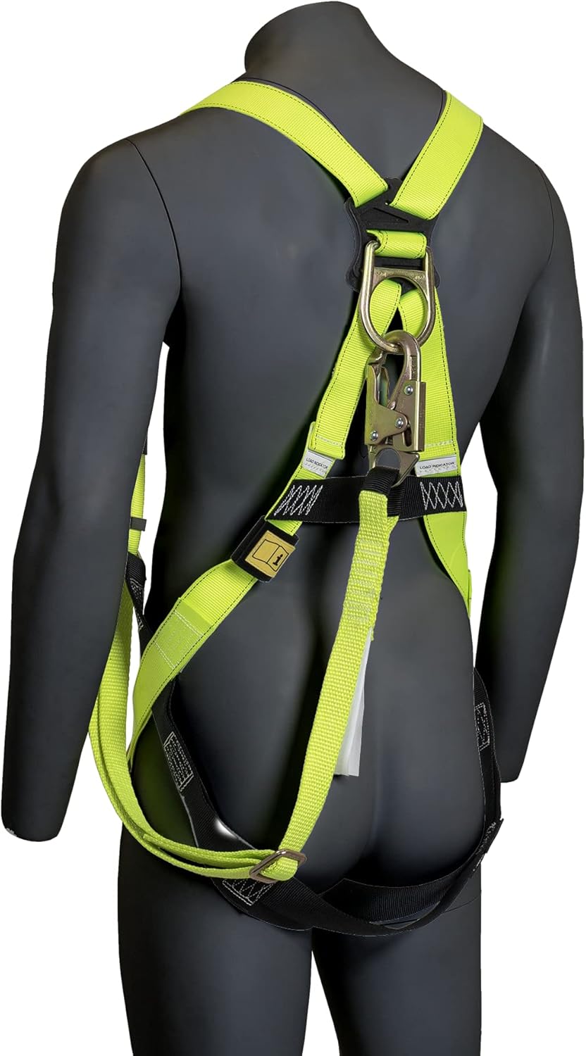 JORESTECH Safety Bundle: Full Body Harness 3 D-Rings, Grommets, and different types of Safety Lanyards for Fall Protection