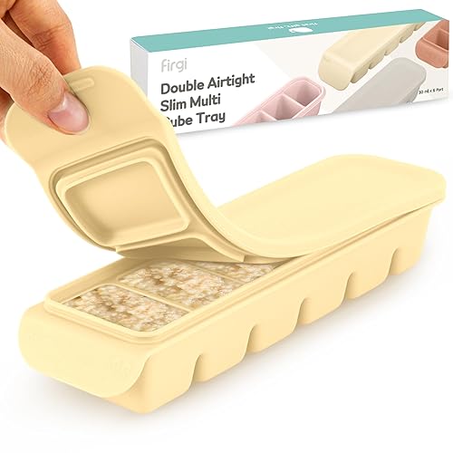 Miniatura 29 de Bandeja de silicona para congelador con tapa, 100% silicona platino de grado alimenticio, resistencia a fugas y apta para lavavajillas para Marrón,4