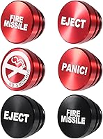 Vista 1 de Encendedores de automóvil de aluminio a prueba de polvo, 6 unidades, botón de misil de fuego, accesorios de repuesto de 12 voltios, decoraciones