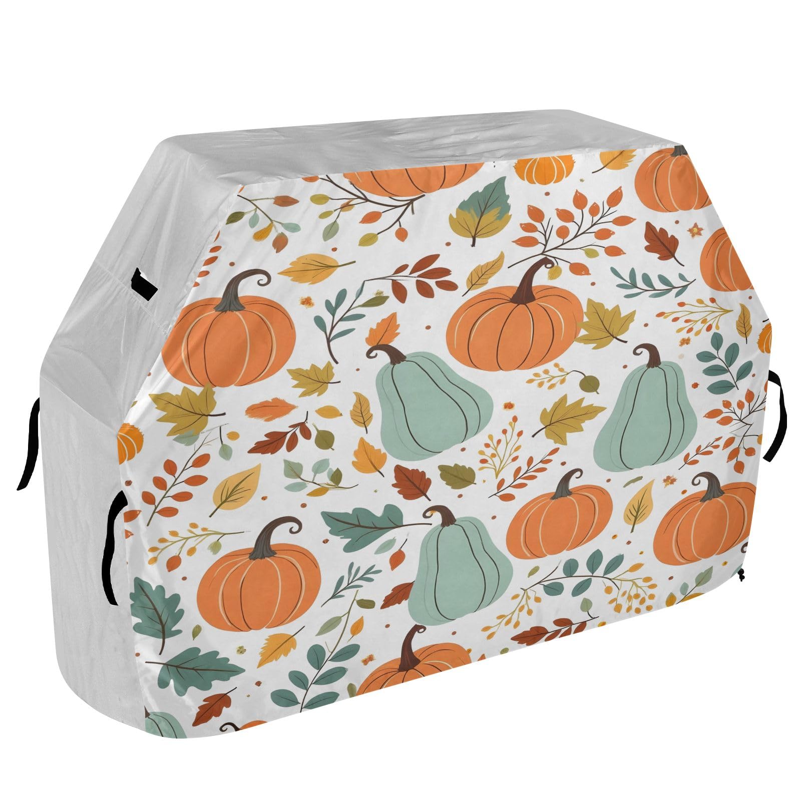 Copertura per barbecue di alta qualità, impermeabile, resistente allo sbiadimento, resistente, adatta per griglie fino a 25 cm di larghezza, motivo zucca bohémien