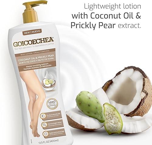 Miniatura 2 de Goicoechea Intense Nourishment Loción corporal con aceite de coco y tuna | Loción para mujer para piel seca, crema corporal e hidratante para piel