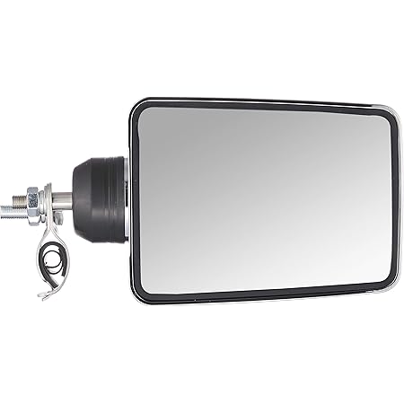 Amazon ジェットイノウエ Jet Inoue バックショットミラー Fuji 小 ショートステー オールステンレス トラック用補助ミラー 後方安全 死角補助 運転席側 クロームメッキ 車 バイク 車 バイク