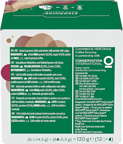 Miniatura 4 de Nescafe Dolce Gusto Starbucks Cappuccino x 3 Boxes (36 Capsules) 18 Drinks