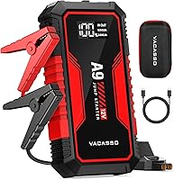 VACASOO A9 4000A Jump Starter: Portable 12V Battery Booster for 7L Gas/4L Diesel Cars, Trucks, Power Bank, LED Light, Case