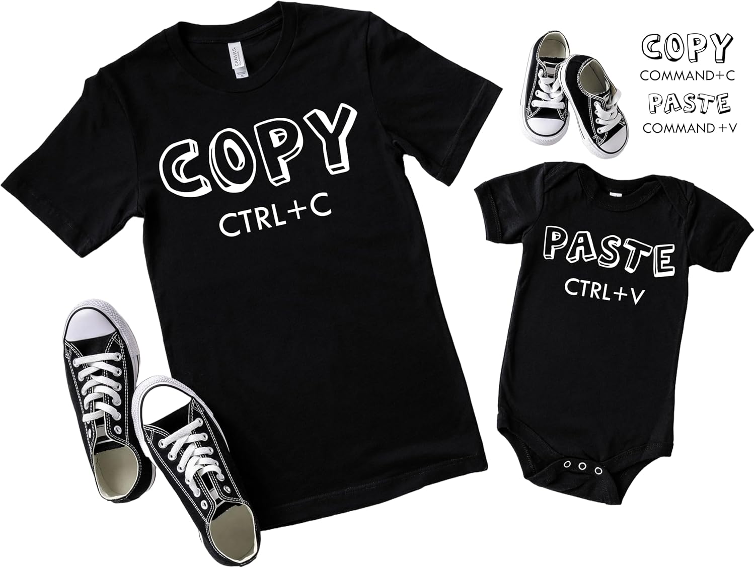 Copy Paste Shirt, Father and Baby Matching shirts, Ctrl+C Ctrl+V Shirt, Baby Boy and Baby Girl Gift, Dad and Baby Match, Fathers Day Shirt