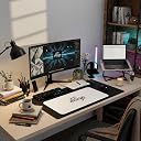 Custom Mouse Pad (60×30 cm) | Personalized Desk Mat with Your Photo, Logo or Design | Extended Gaming Mouse Pad | Stitched Edges | Non-Slip Rubber Base gallery image