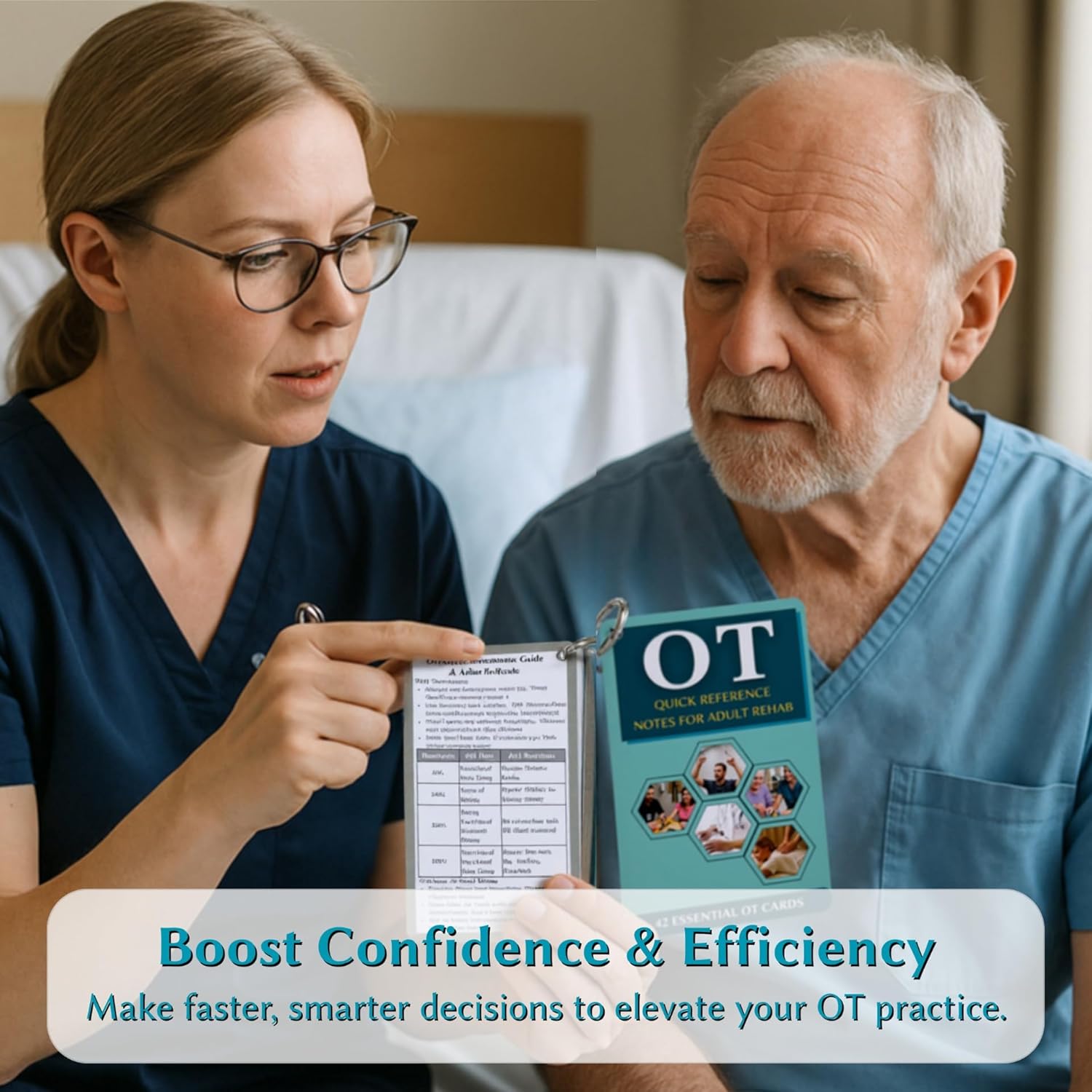 Occupational Therapy Quick Reference - 42 Essential OT Cards for Adults - an Ideal Gift & Tool for Occupational Therapists, OTAs, and Students - Therapist Must Haves - Image 6