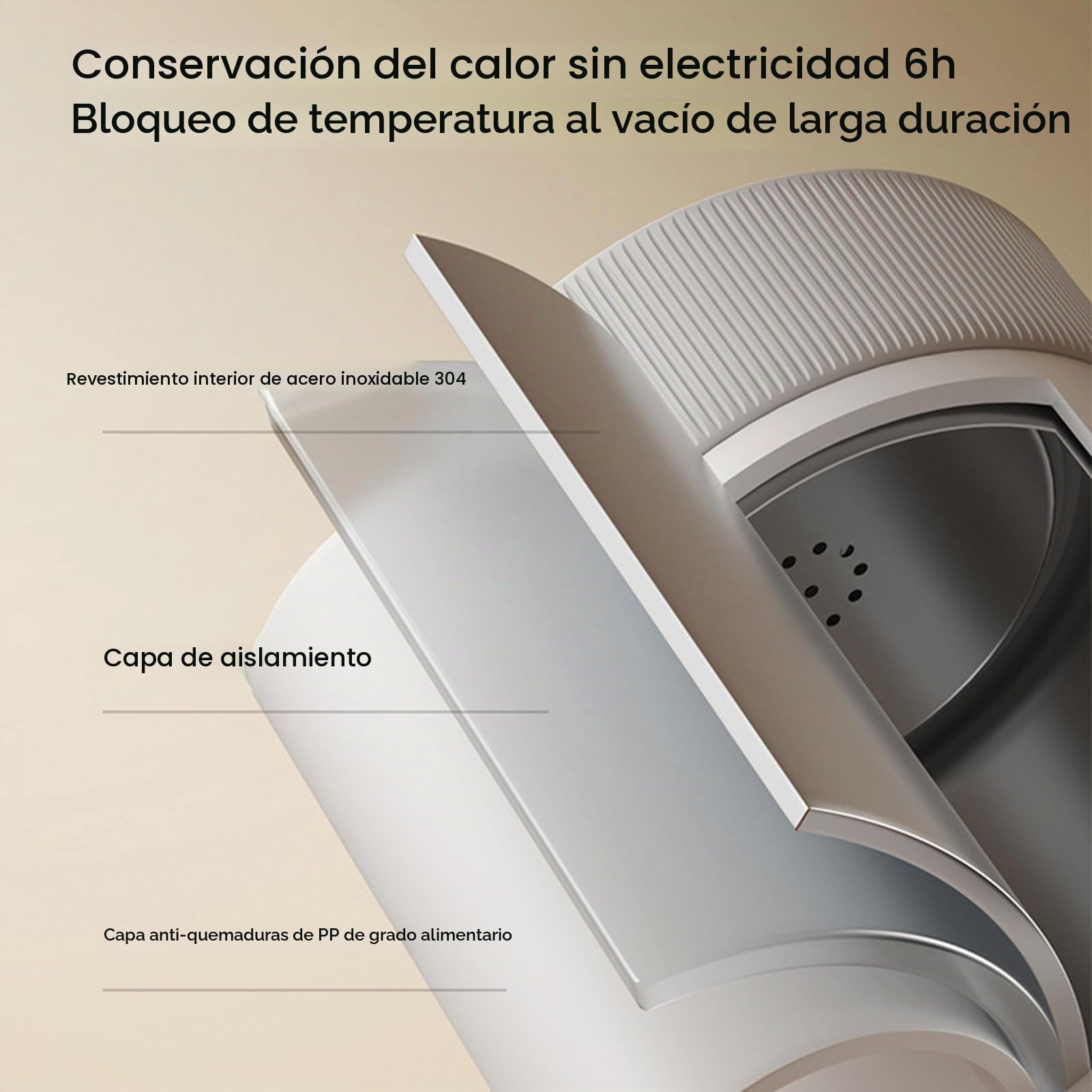 Hervidor Eléctrico de Viaje, Portátil 45 ℃ -100 ℃ Caldera de Agua Caliente Hirviendo Rápida, Calentador de Agua Pequeño con Batería para Agua Caliente Al Aire Libre, té, café
