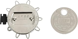 ARES 11040 – 2-Piece Spark Plug Gap Gauge Set – Includes Ramp and Wire Gauge – Easily Measure and Adjust Spark Plug Gaps – Dual-Marked SAE and Metric Sizing from 0.020-0.100 Inches and 0.50-2.50mm