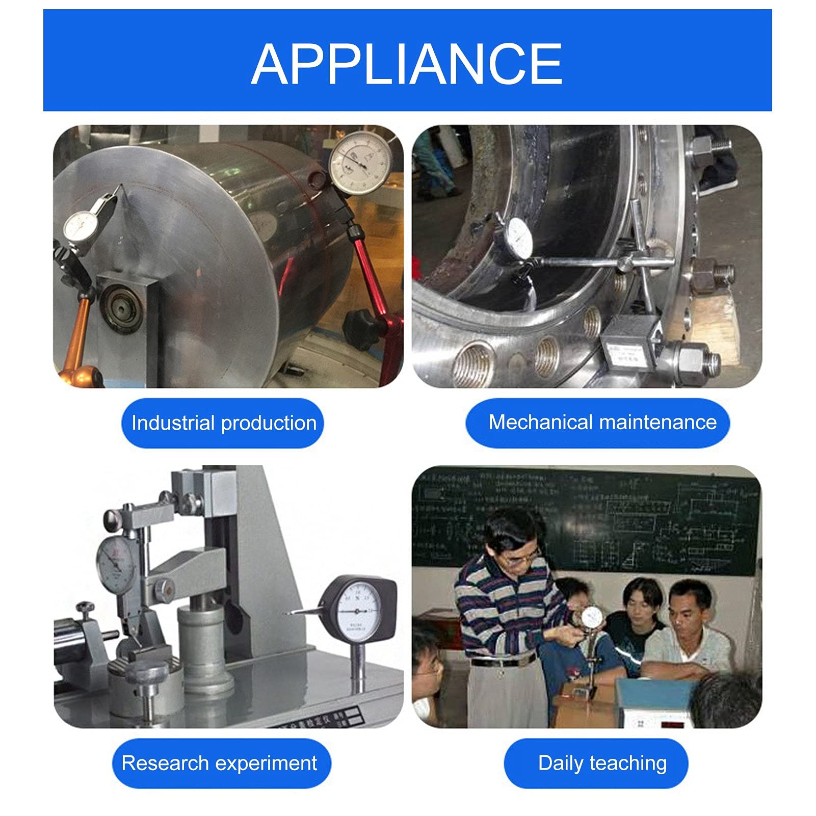 ANKROYU 0?12.7mm Dial Indicator, Alloy Dial Gauge Electronic, High Accuracy Dial Indicator, Electronic Digital Dial Test Gauge for Equipment Maintenance