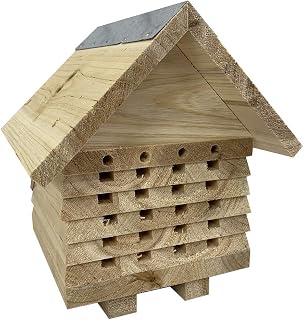 Selections Wooden Solitary Bee House Hotel Habitat Nester