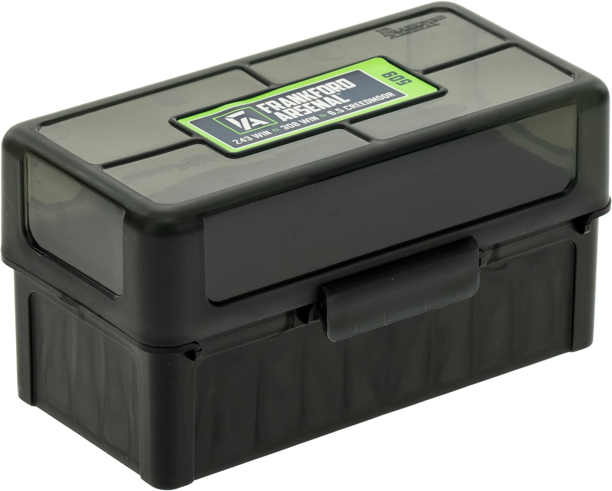 Frankford Arsenal Hinge-Top Ammo Boxes with True Mechanical Hinge for Ammunition Storage and Organization