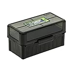 Frankford Arsenal Hinge-Top Ammo Box 514 with True Mechanical Hinge for Ammunition Storage and Organization, Holds 50 Rounds