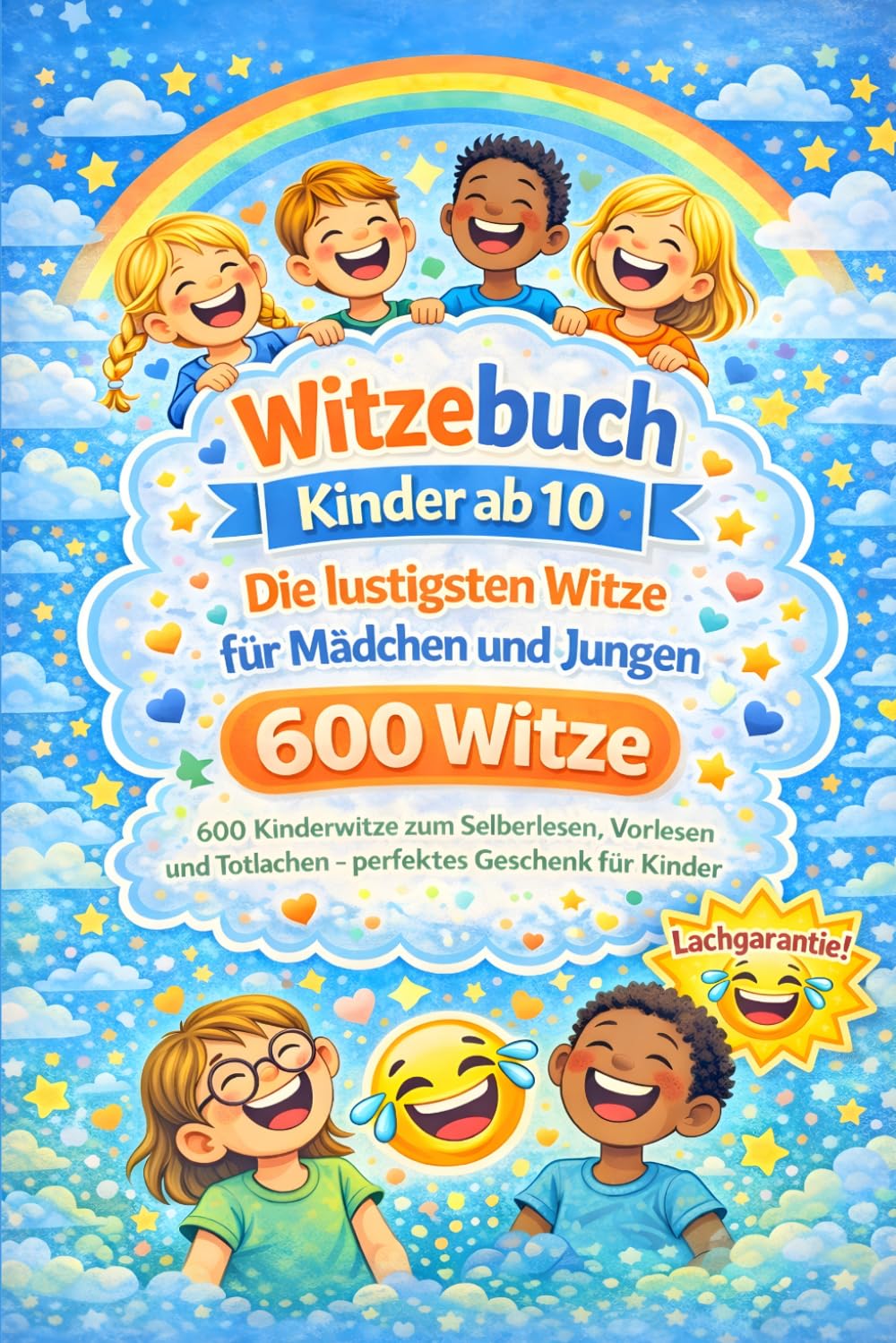 Witzebuch Kinder ab 10: Die lustigsten Witze für Mädchen und Jungen: 600 Kinderwitze zum Selberlesen, Vorlesen und Totlachen – perfektes Geschenk für Kinder ab 10 Jahren