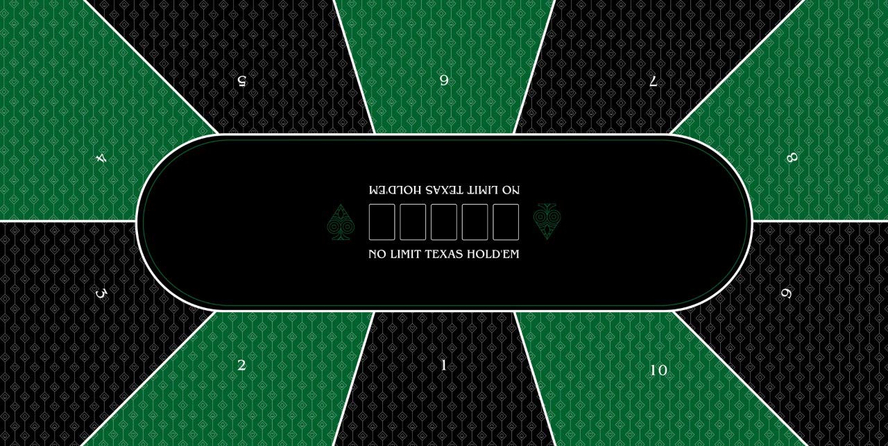 MTJ® Tappeto Da Poker Texas Hold'em Prestige - 180x90 Cm, Superficie In Jersey, Base Antiscivolo, Lavabile, Prodotto In Francia, Verde Ovale