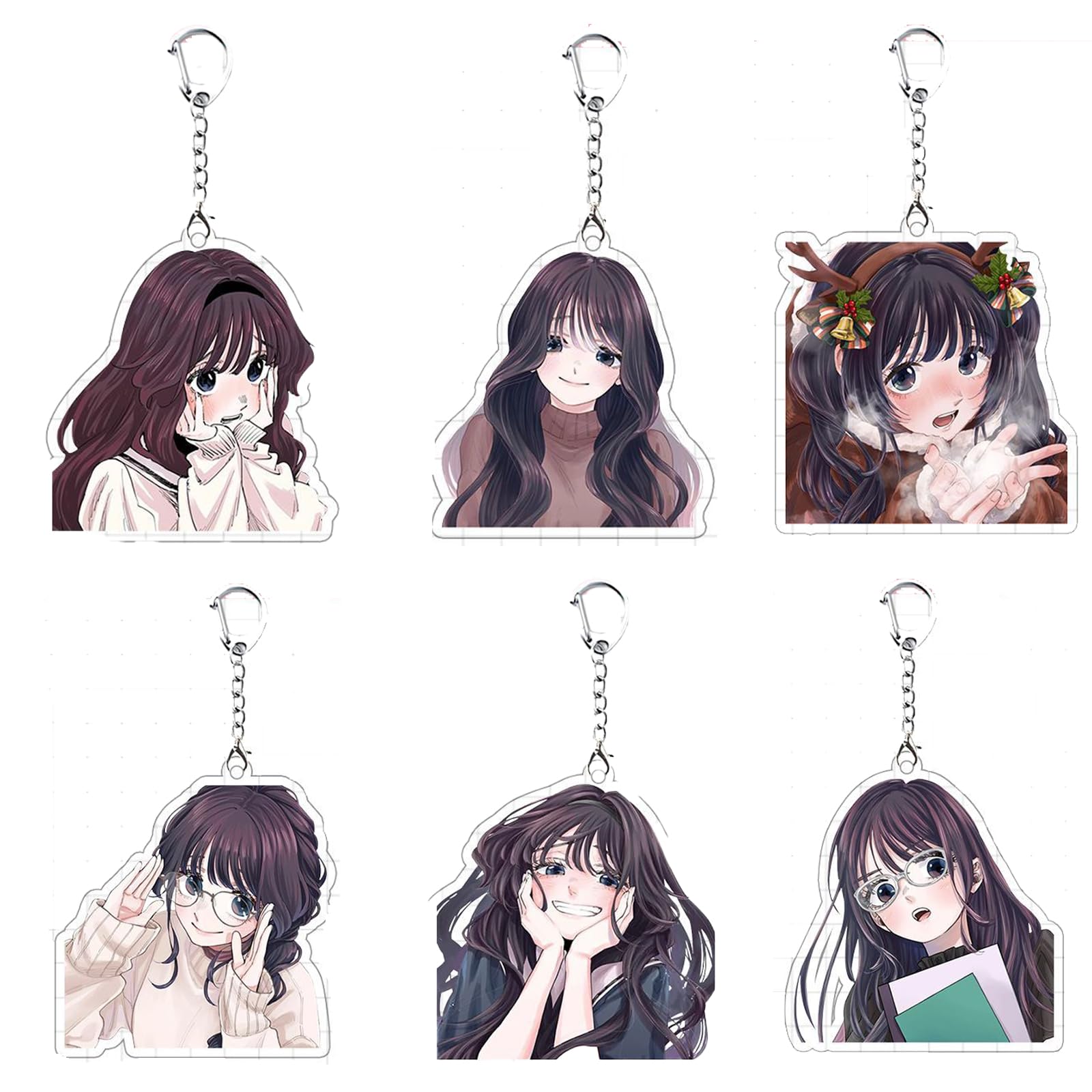 Amazon.co.jp: [HESHI] 薫る花は凛と咲く キーホルダー アクリル