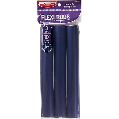 Red by Kiss Large Flexible Curling Rods: Heatless Hair Curler for Bountiful Curls