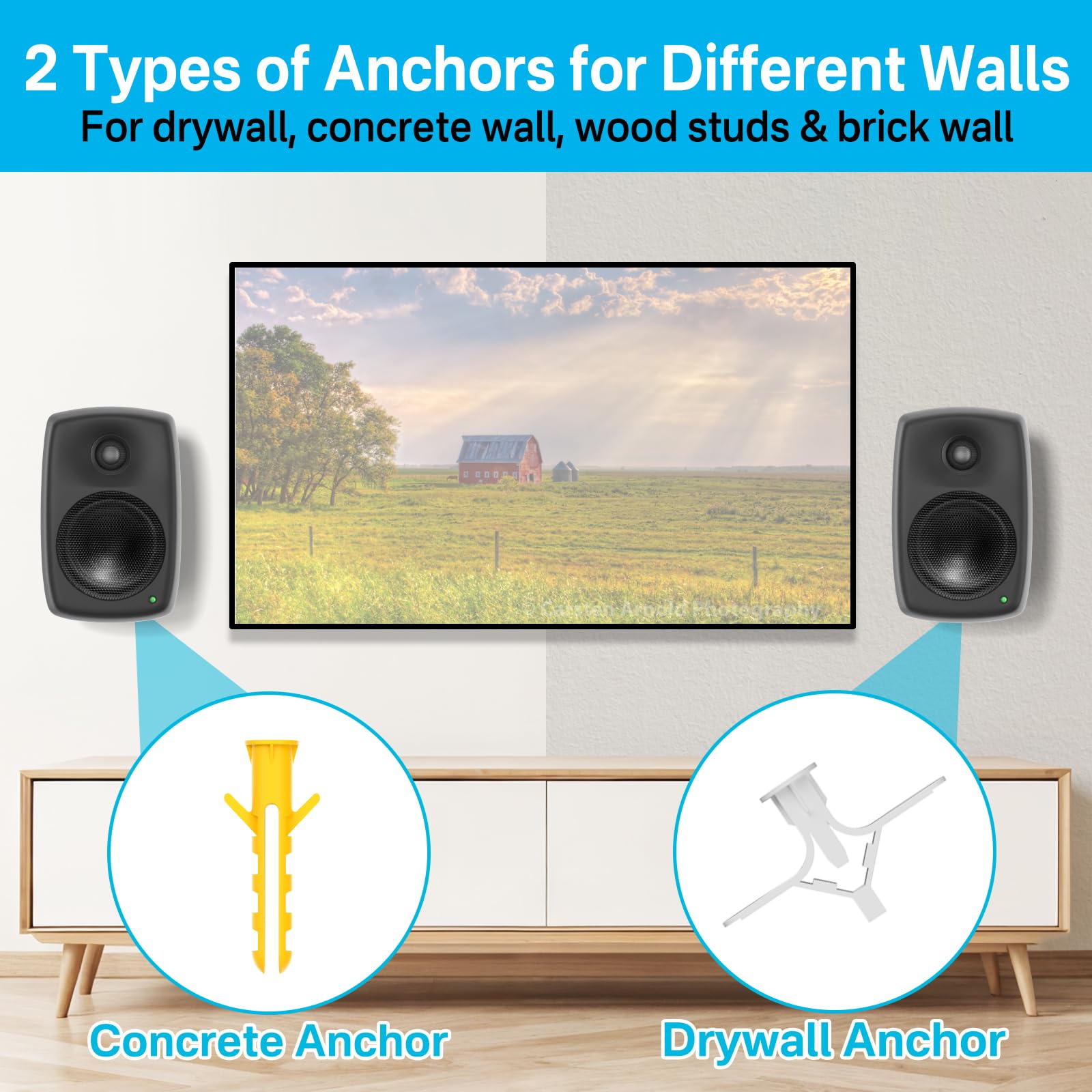 Amazon | Aiweiwa メタルスピーカーウォールマウント Genelec