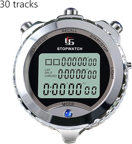 Vista 7 de Sports Timer Professional Digital with Calendar Alarm Multi-Handheld Timer for Running