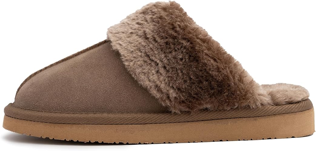 Women's Chesney Suede Scuff Slippers 8 M Cocoa