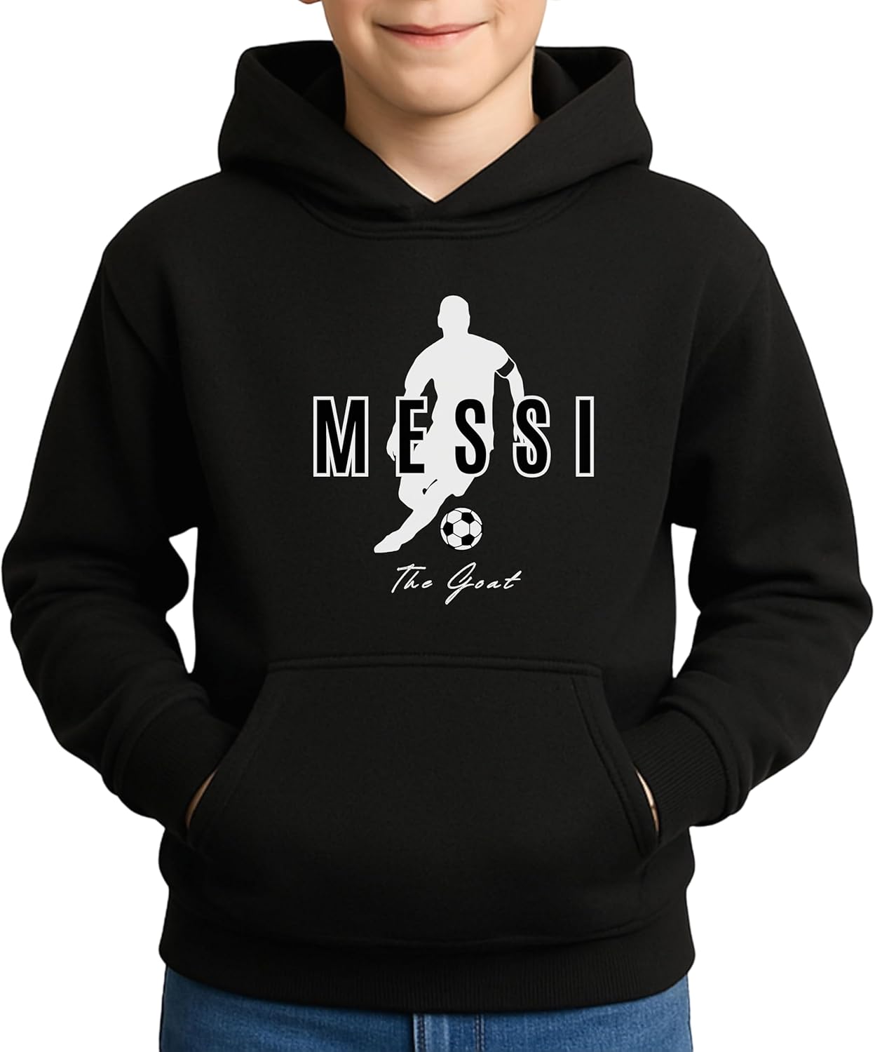 GOAT 10 Youth Hoodie for Boys & Girls | Kids Soccer Fan Gift | Legend Pullover Sweatshirt